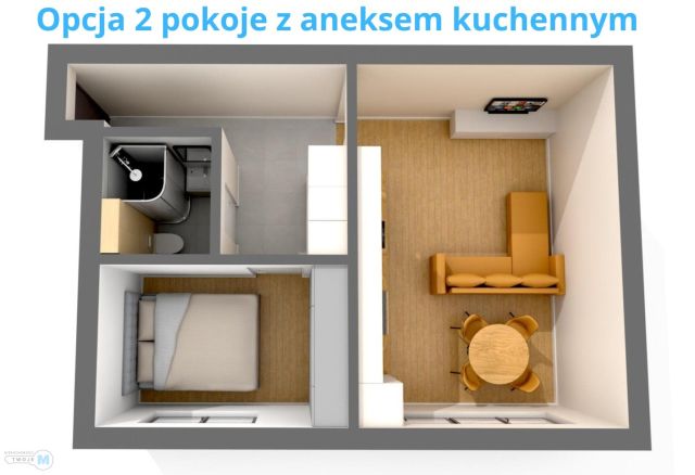 Mieszkanie 2-pokojowe Kielce Centrum, ul. Ignacego Paderewskiego. Zdjęcie 3