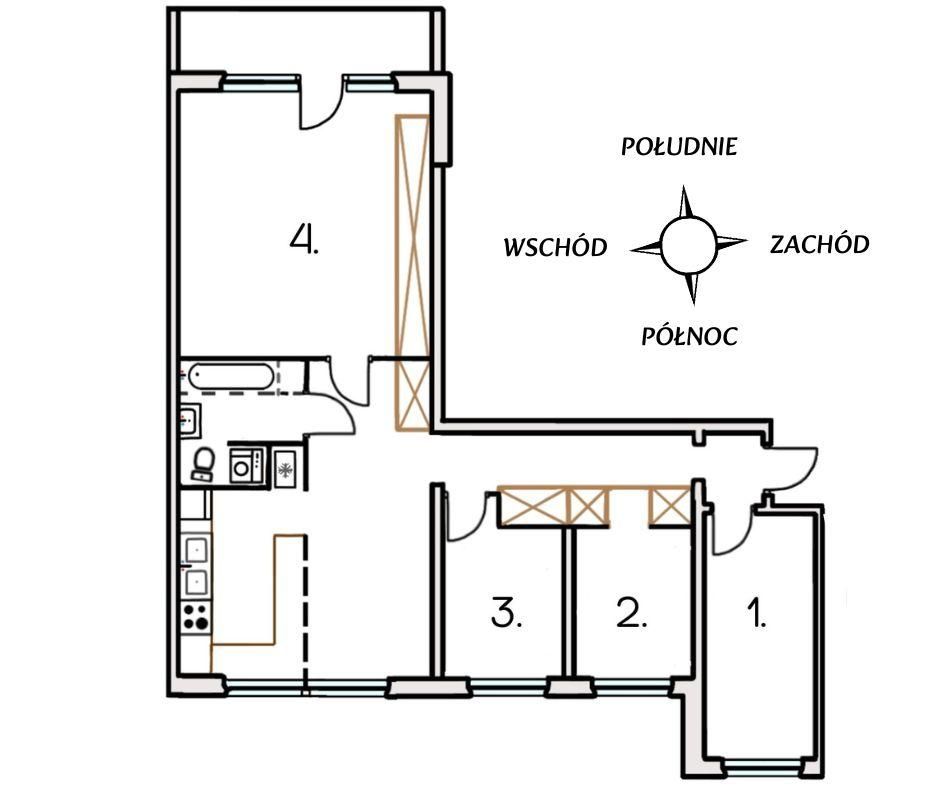 Mieszkanie 4-pokojowe Szczecin Słoneczne, ul. Lucjana Rydla. Zdjęcie 20