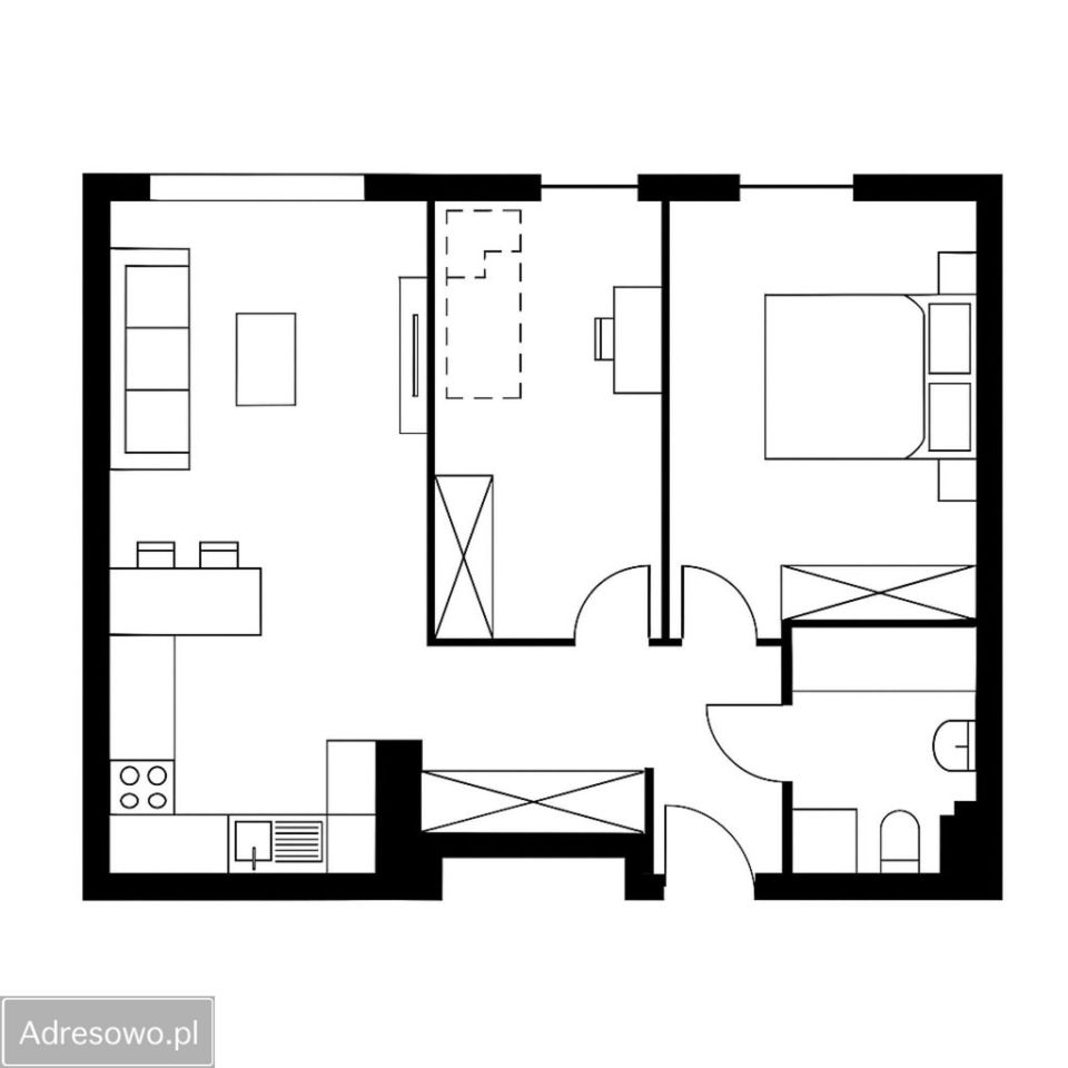 Mieszkanie 3-pokojowe Kraków Podgórze, ul. Mariana Domagały. Zdjęcie 15
