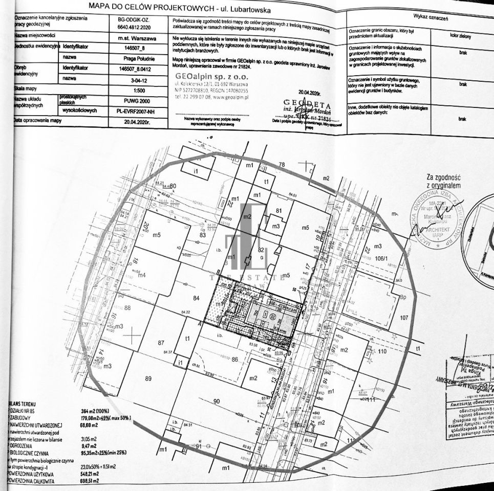 Działka budowlana Warszawa Praga-Południe, ul. Lubartowska. Zdjęcie 7