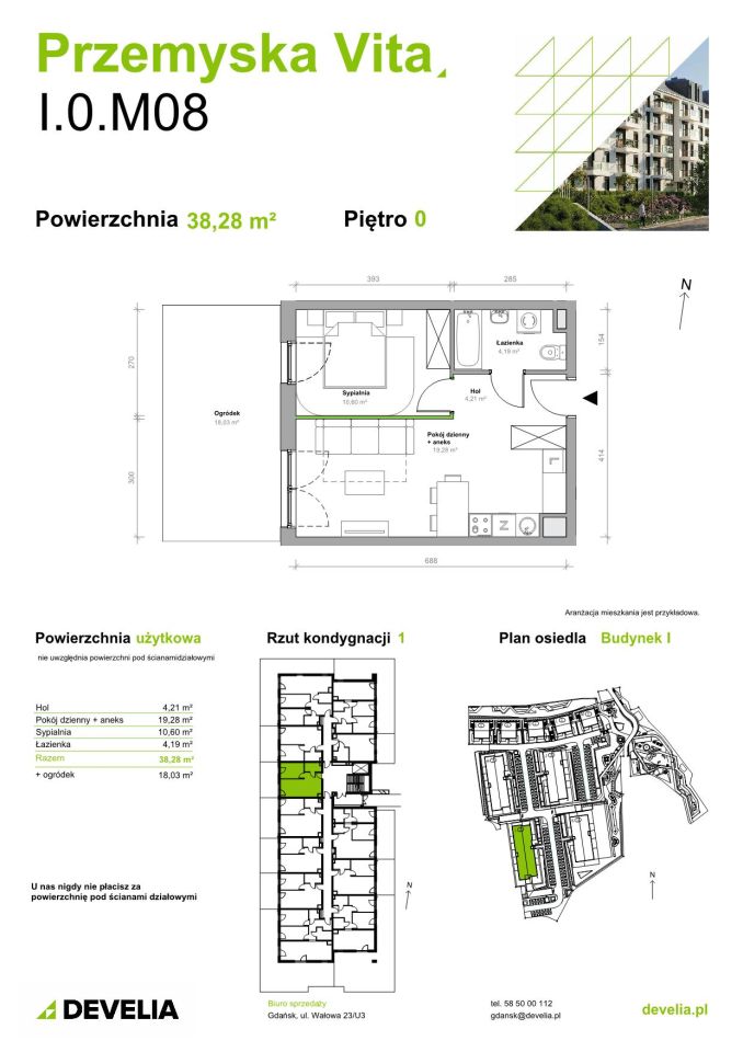 Mieszkanie 2-pokojowe Gdańsk Ujeścisko, ul. Przemyska. Zdjęcie 11