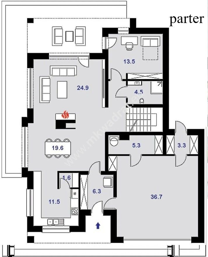 dom wolnostojący, 6 pokoi Terenia. Zdjęcie 26