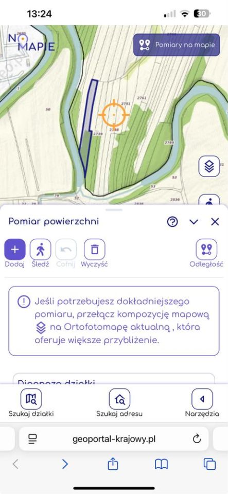 Działka rekreacyjna Łąka