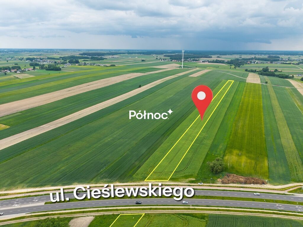 Działka inwestycyjna Łomża, ul. mjr. Stanisława Cieślewskiego. Zdjęcie 3