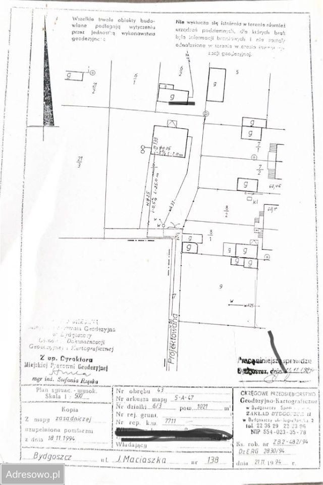 Działka inwestycyjna Bydgoszcz Miedzyń, ul. Jana Maciaszka. Zdjęcie 6