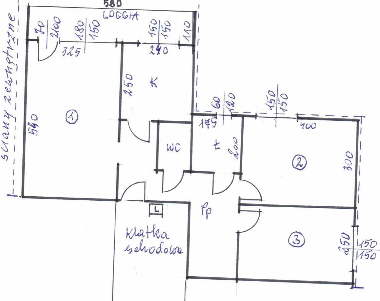 Mieszkanie 3-pokojowe Kwidzyn. Zdjęcie 5