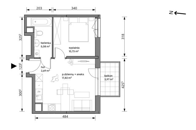 Mieszkanie 2-pokojowe Warszawa Włochy, ul. Trzcinowa. Zdjęcie 7