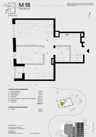 Mieszkanie 3-pokojowe Kraków Dębniki, ul. Ceglarska. Zdjęcie 6