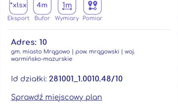 Działka budowlana Mrągowo Centrum, ul. Zielone Wzgórze