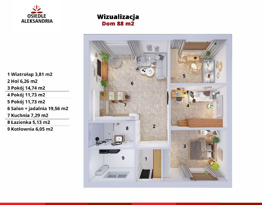 bliźniak Rudunki, ul. Kornela Makuszyńskiego. Zdjęcie 8