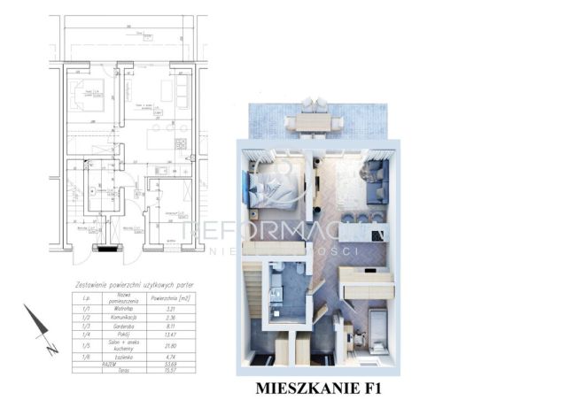 Mieszkanie 3-pokojowe Rzeszów, ul. Myśliwska. Zdjęcie 7