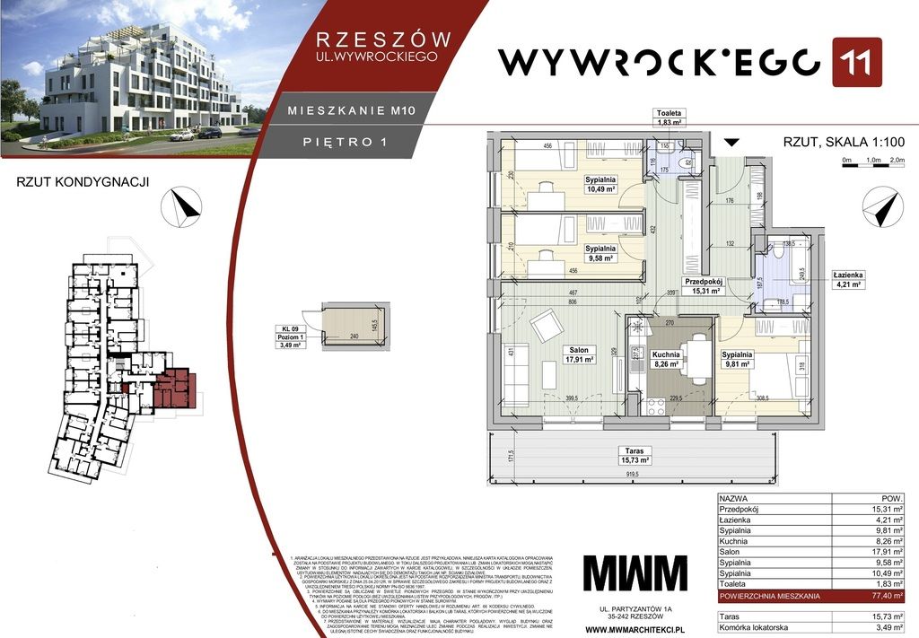 Mieszkanie 4-pokojowe Rzeszów Staroniwa, ul. Jana Wywrockiego. Zdjęcie 6