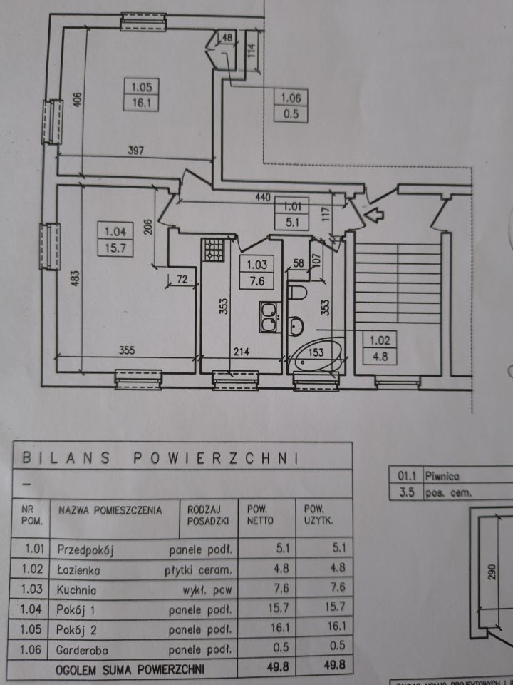 Mieszkanie 2-pokojowe Elbląg, ul. Jana Amosa Komeńskiego