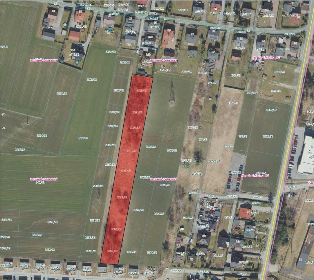 Działka budowlana Żory Rowień