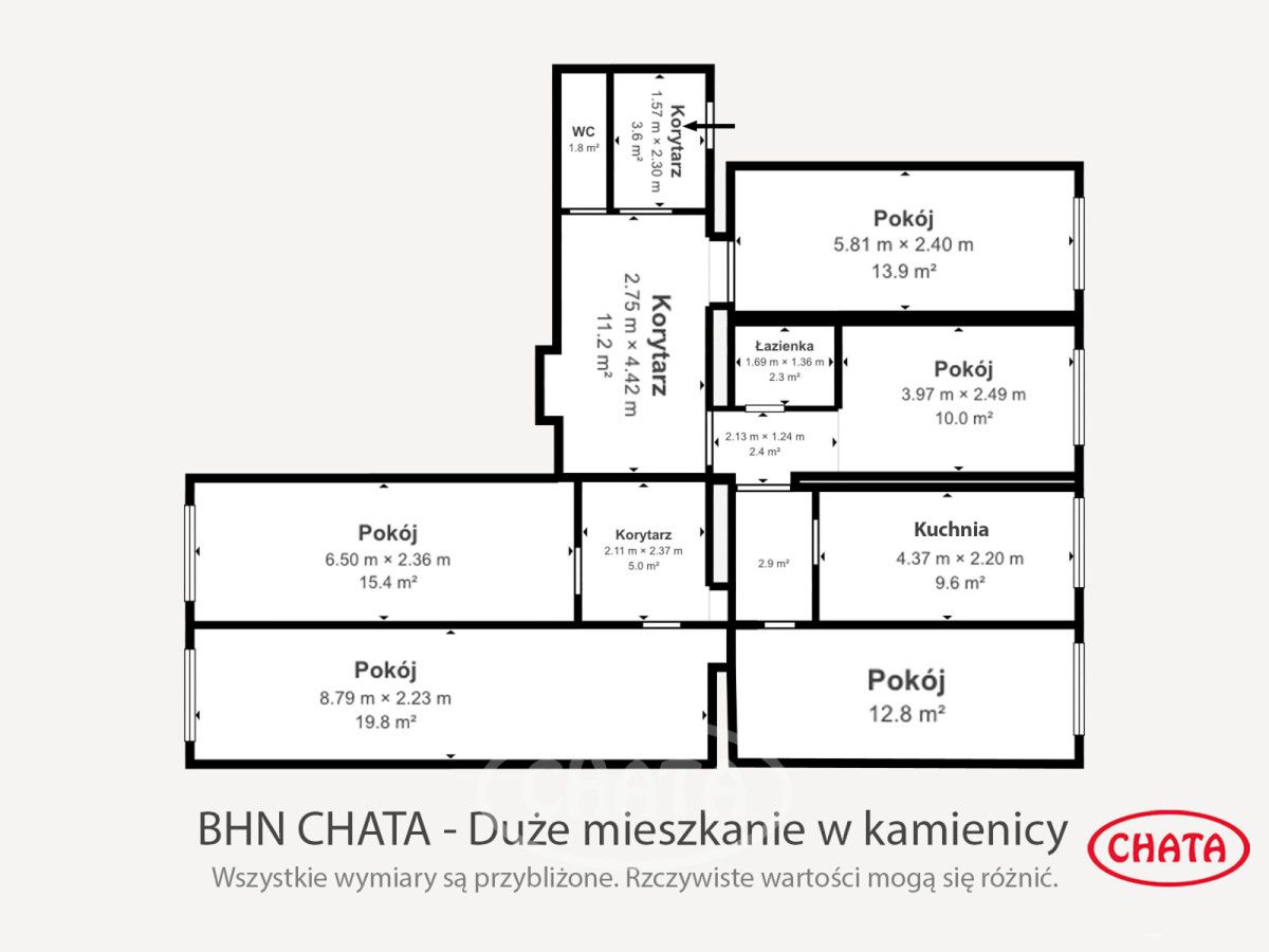 Mieszkanie 5-pokojowe Wrocław Śródmieście, ul. Władysława Łokietka. Zdjęcie 1