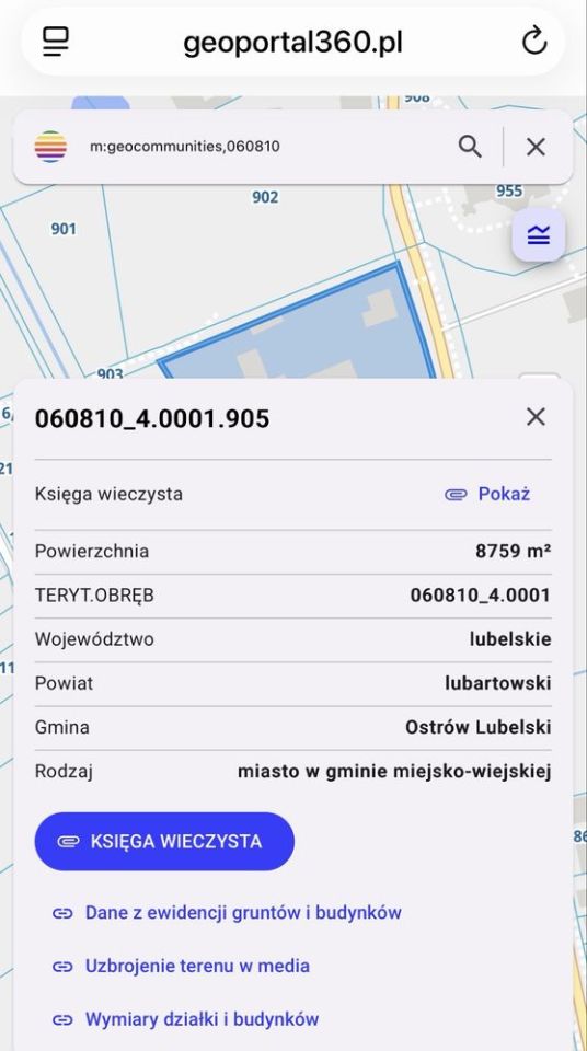 Działka budowlana Ostrów Lubelski, ul. Króla Zygmunta. Zdjęcie 3