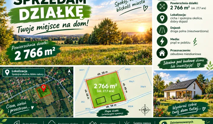 Działka budowlana Stefanowice