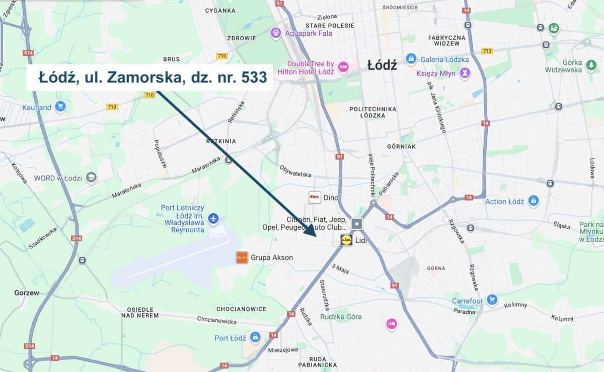 Działka budowlana Łódź Górna, ul. Zamorska. Zdjęcie 10