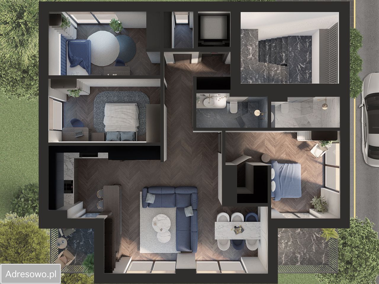 Mieszkanie 4-pokojowe Sopot Kamienny Potok, ul. Henryka Sienkiewicza. Zdjęcie 3