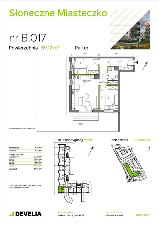Mieszkanie 3-pokojowe Kraków Bieżanów, ul. Henryka i Karola Czeczów. Zdjęcie 7