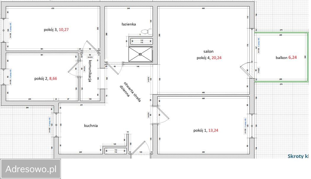 Mieszkanie 4-pokojowe Nowy Dwór Mazowiecki Osiedle Młodych, ul. gen. Leopolda Okulickiego. Zdjęcie 13