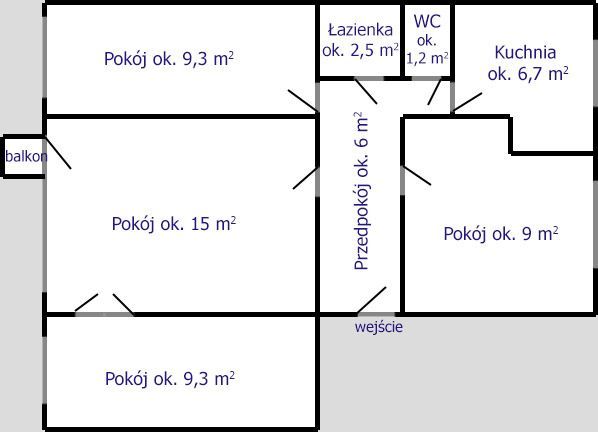 Mieszkanie 4-pokojowe Praszka, ul. Kościuszki. Zdjęcie 1