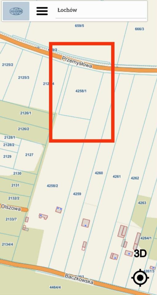 Działka inwestycyjna Łochów