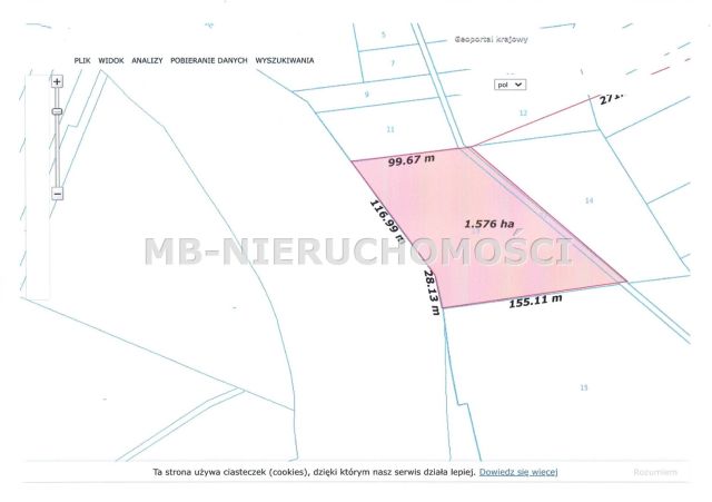 Działka rolna Nowosiedliny. Zdjęcie 9