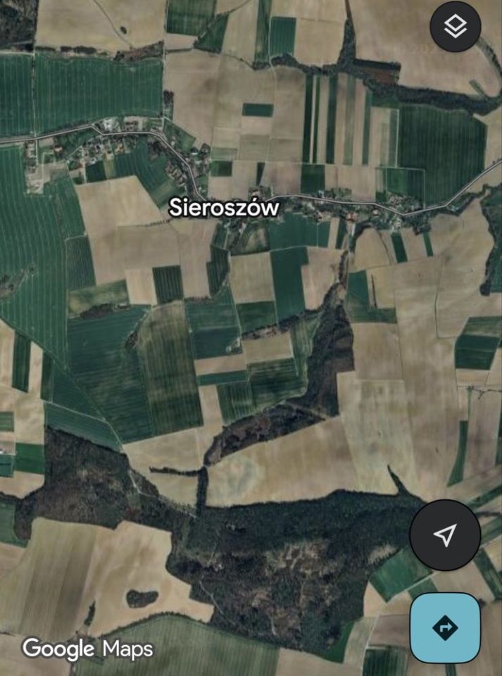 Działka rolna Sieroszów