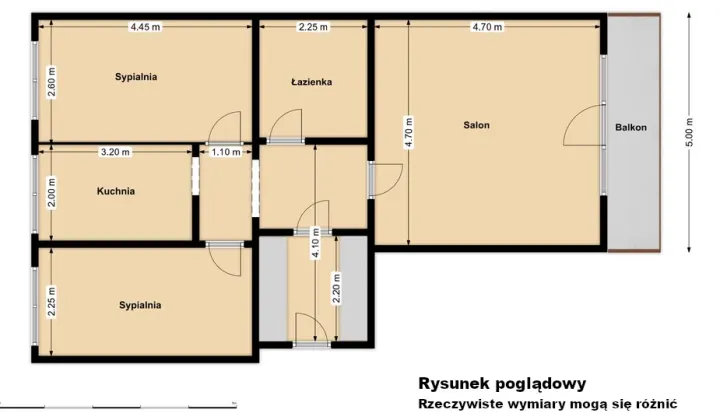 Mieszkanie 3-pokojowe Gliwice Śródmieście, Juliana Ordona
