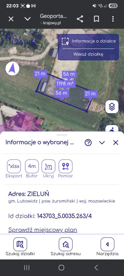 Działka rolno-budowlana Zieluń, ul. Stefana Batorego. Zdjęcie 3