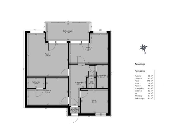 Mieszkanie 3-pokojowe Wrocław, Most św. Antoniego. Zdjęcie 18
