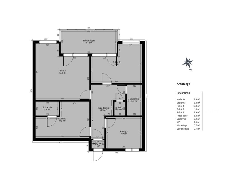 Mieszkanie 3-pokojowe Wrocław, Most św. Antoniego. Zdjęcie 18