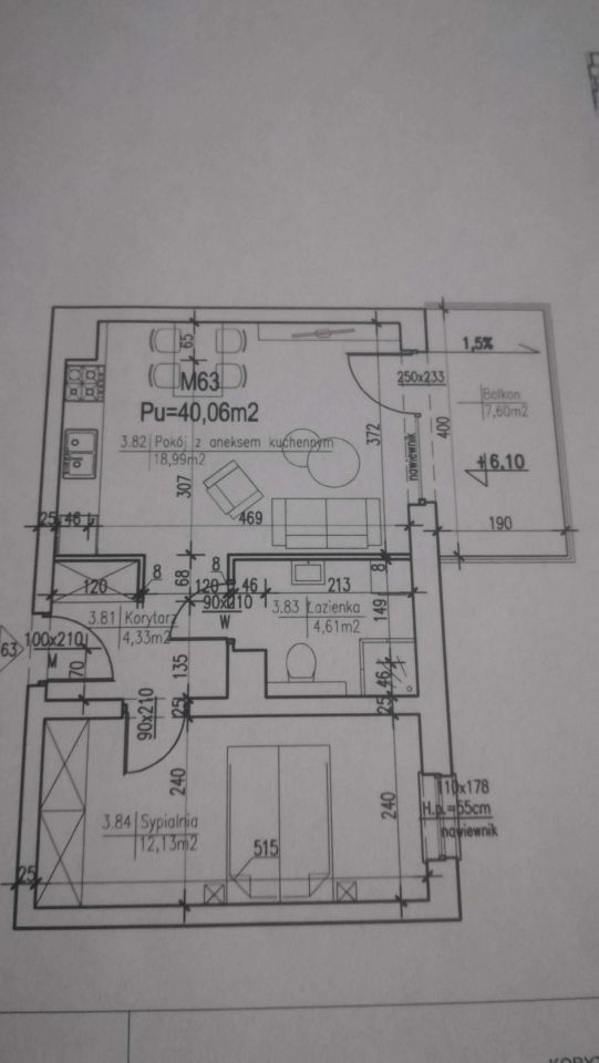 Mieszkanie 2-pokojowe Ełk, ul. gen. Bora-Komorowskiego. Zdjęcie 5