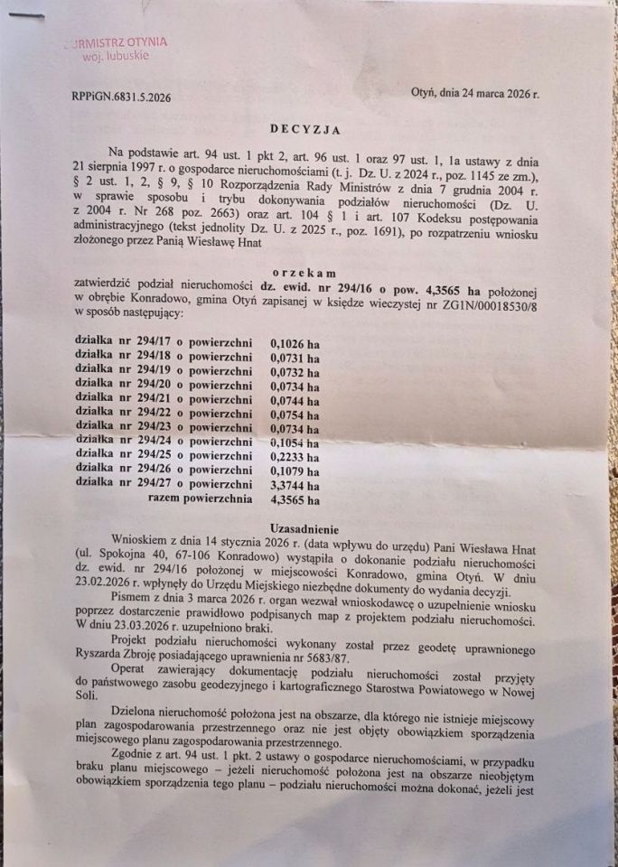 Działka budowlana Konradowo. Zdjęcie 1