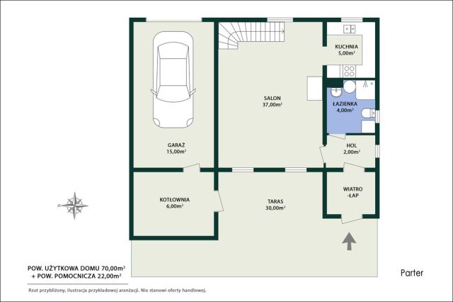 dom wolnostojący, 3 pokoje Wiązowna, ul. Kącka. Zdjęcie 15