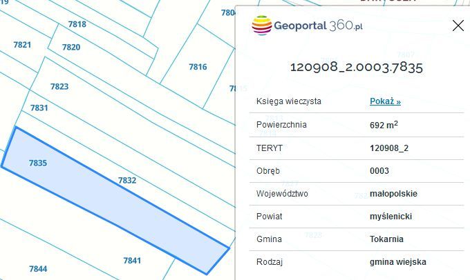 Działka budowlana Skomielna Czarna. Zdjęcie 6
