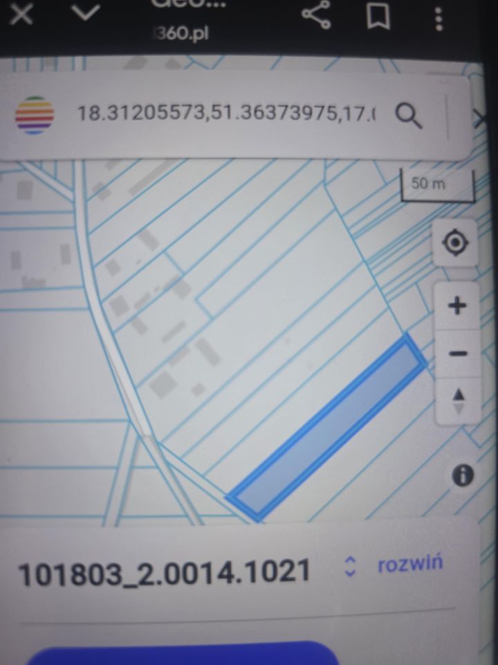 Działka budowlana Ostrówek, Dzialka 1021