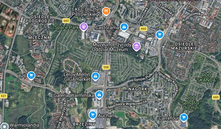 Działka rod Olsztyn, al. Aleja Generała Władysława Sikorskiego