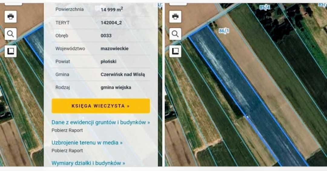 Działka rolna Miączyn