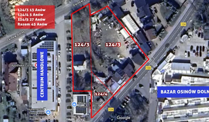 Działka budowlana Osinów Dolny