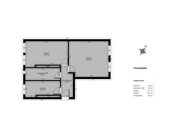 Mieszkanie 2-pokojowe Wrocław, ul. Monte Cassino. Zdjęcie 2