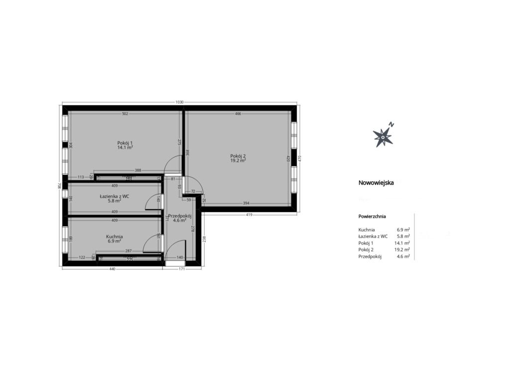 Mieszkanie 2-pokojowe Wrocław, ul. Monte Cassino. Zdjęcie 2