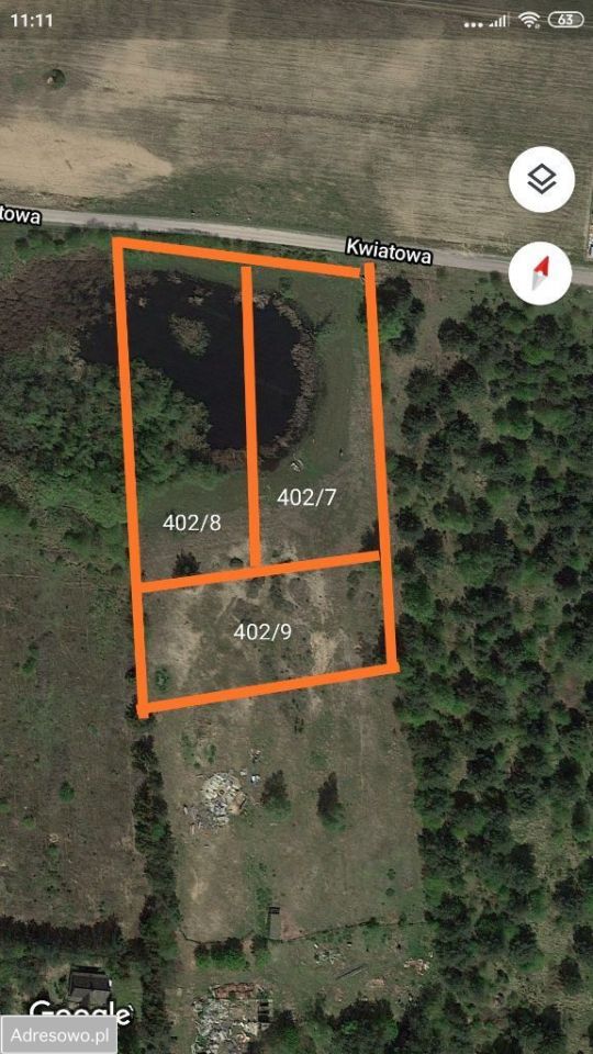 Działka budowlana Potasze, ul. Kwiatowa. Zdjęcie 3