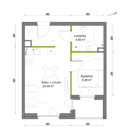 Mieszkanie 2-pokojowe Wrocław Ołtaszyn, ul. Orawska. Zdjęcie 8