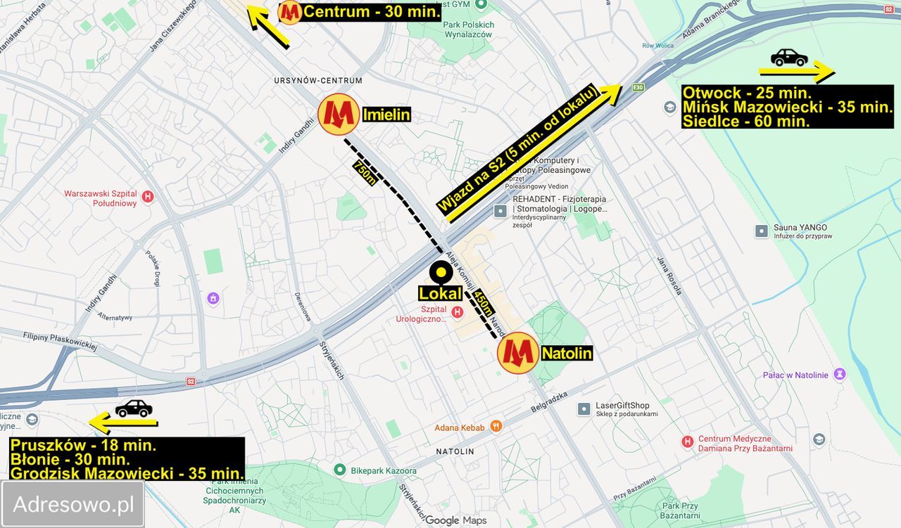 Lokal Warszawa Natolin, al. Komisji Edukacji Narodowej. Zdjęcie 4