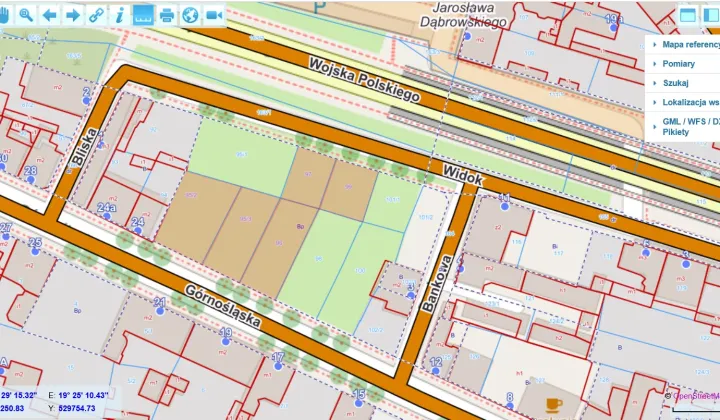 Działka budowlana Zawiercie Centrum, ul. Górnośląska
