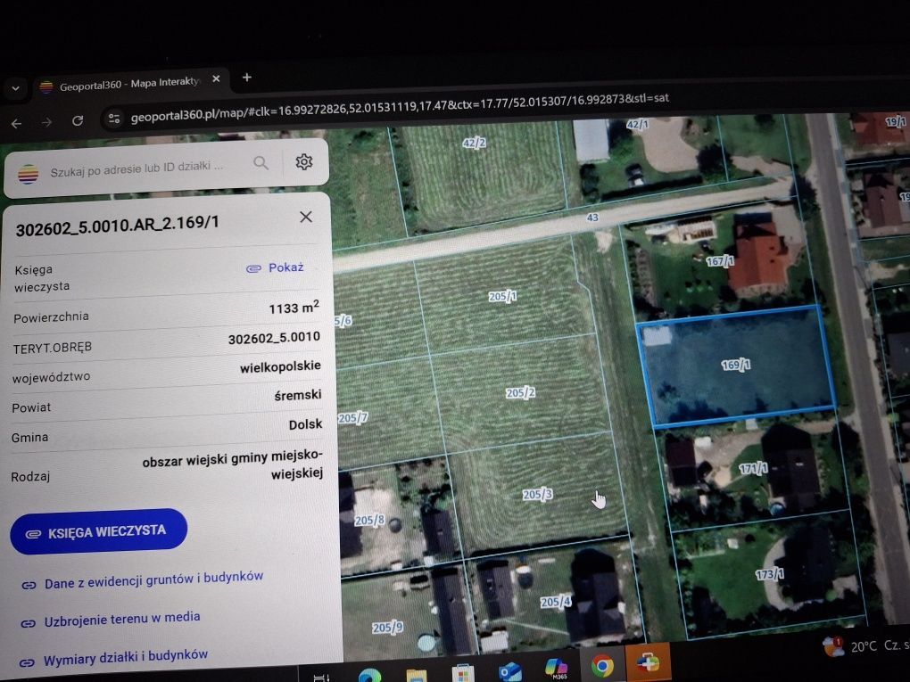 Działka rolno-budowlana Mełpin