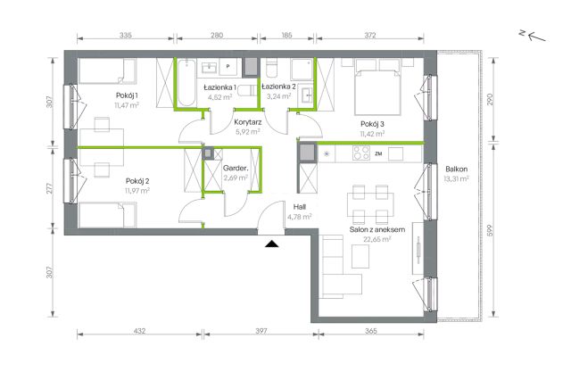 Mieszkanie 4-pokojowe Warszawa Targówek, ul. Oliwska. Zdjęcie 16