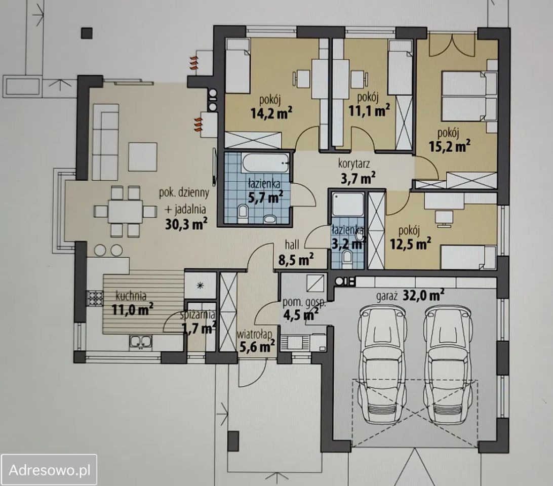 dom wolnostojący Lutynia, ul. Piastowska. Zdjęcie 2